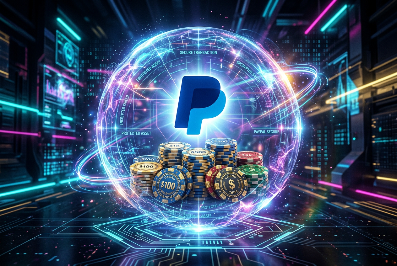 Interfejs e-portfela PayPal jako bezpieczna metoda płatności w kasynie online
